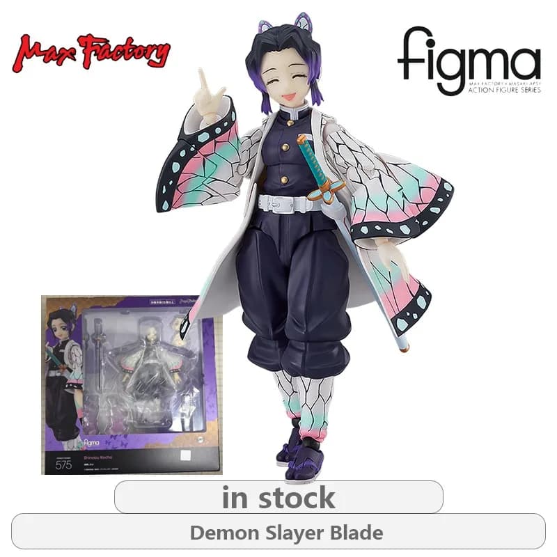 Max Factory Originale Figma Ghost Killing Blade Serie 575 Tolleranza Farfalla Anime Action Figure Modello Giocattoli Regali per I Ragazzi