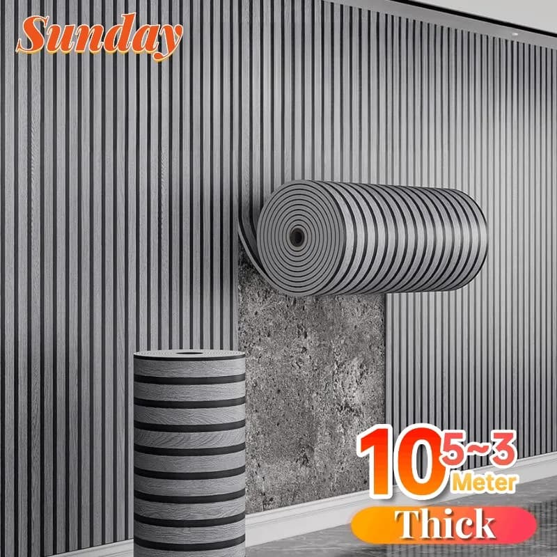 Foam Grid Wall decals Background Wall decoration Wallpapers Wood vein thickness XPE Detachable and glued wallpaper Renovation of the house