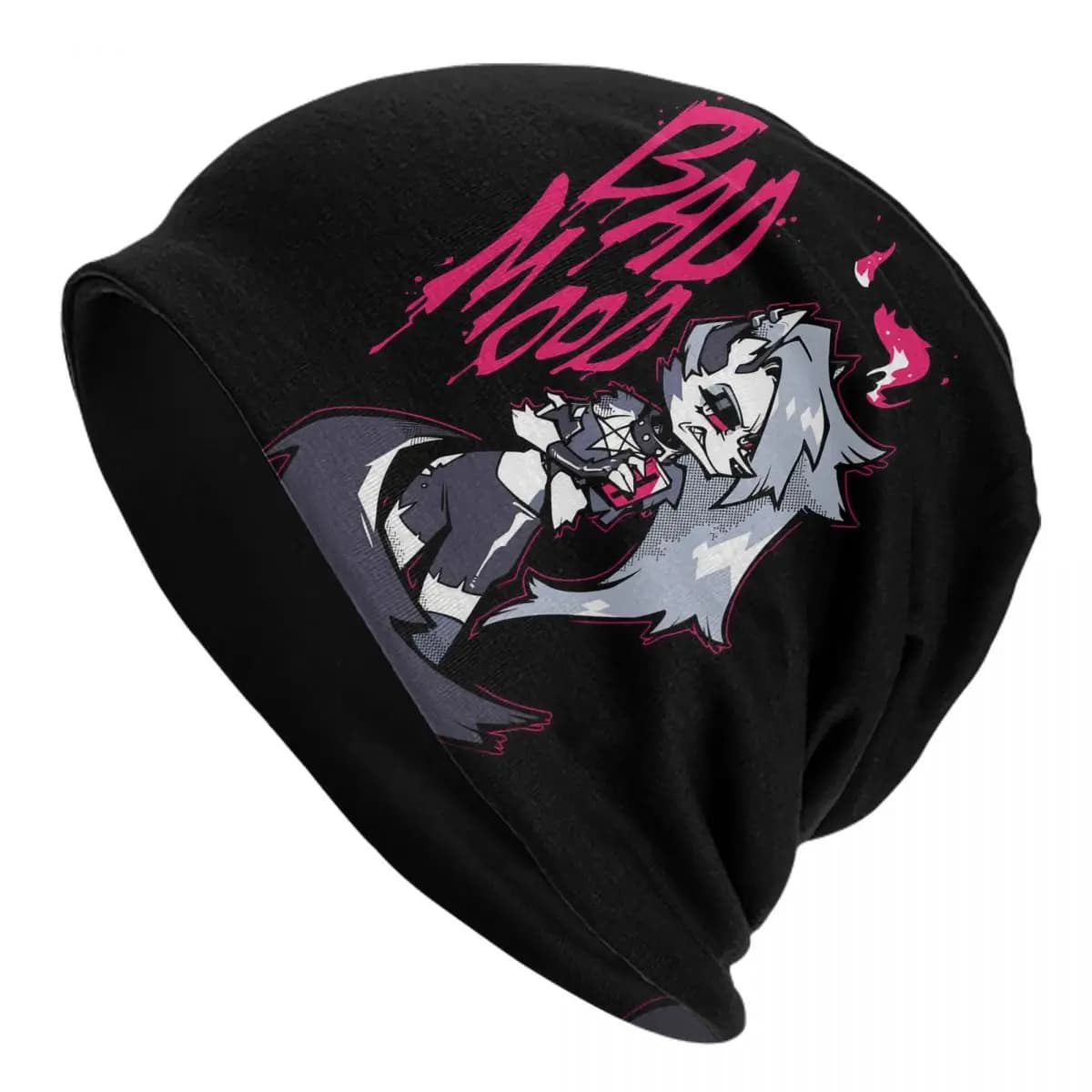 Loona Bad Mood Cap Helluva Boss Hip Hop Uomo Donna Street Skullies Berretti Cappello Primavera Caldo Cappelli a cuffia a doppio uso