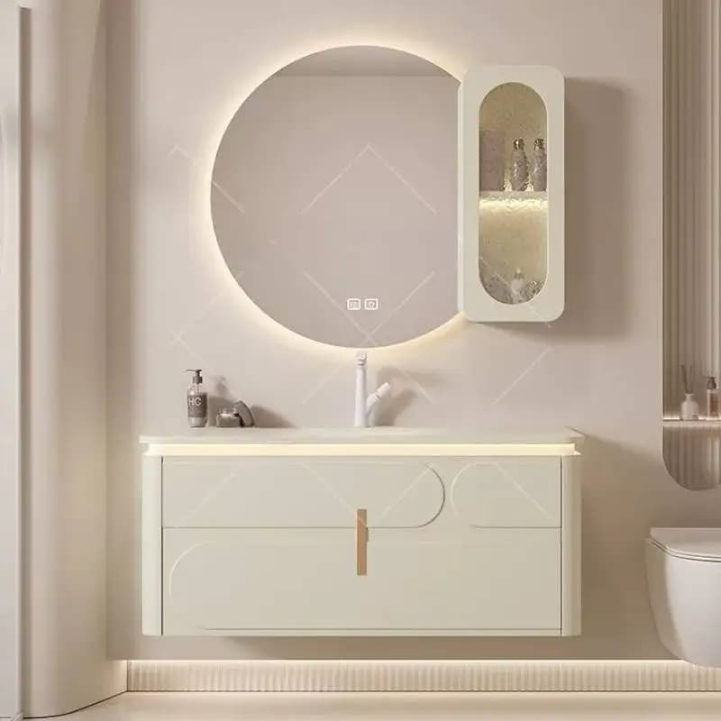 Makeup Wall Bathroom Cabinet Shelves Toothbrush Glass Storage Bathroom Cabinet Mirror Slim Gabinete De Banheiro Furniture Home