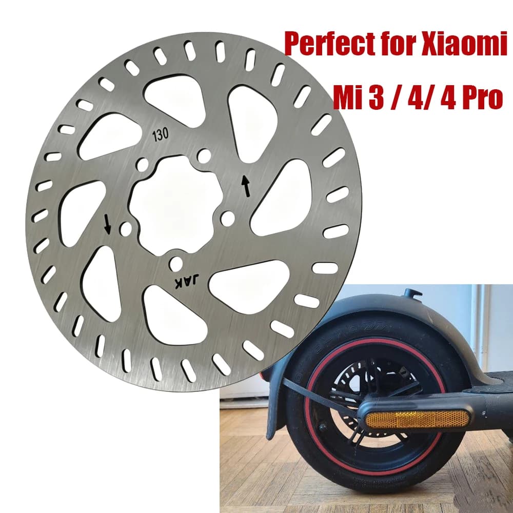 130mm 5 Hole Brake Disc For Xiaomi Mi 3 / 4/ 4 Pro Electric Scooter Accessories Stainless Steel Rotor Pad Contains 5 Screws Part