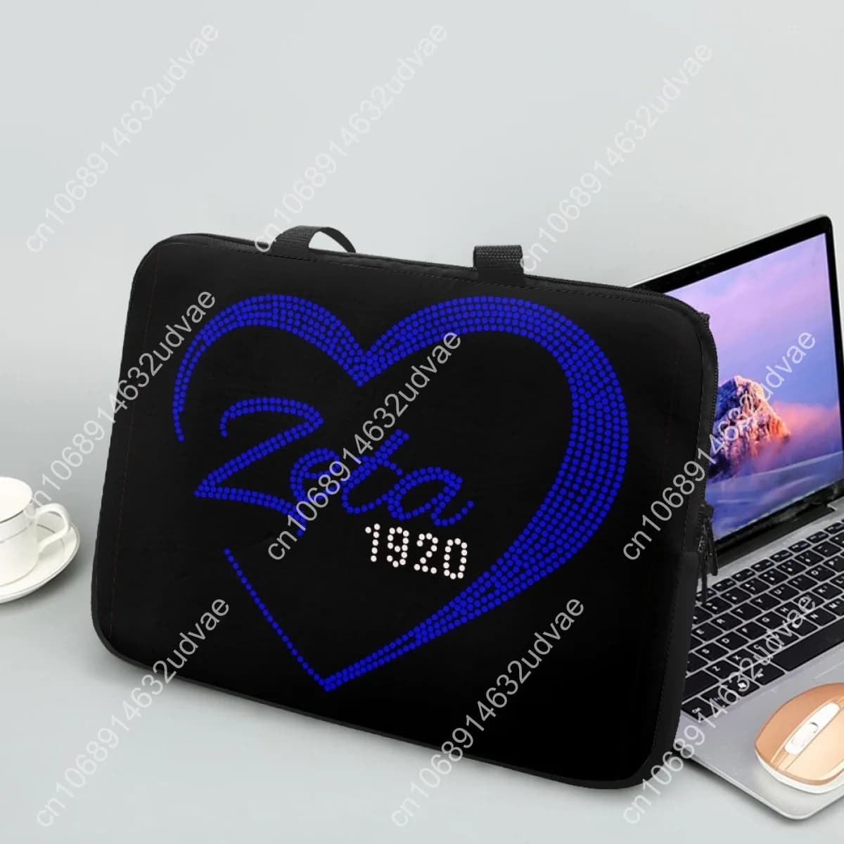 Custodia per PC per notebook per 10 12 13 15 17 pollici 1920 Zeta Phi Beta Design leggero Borsa per laptop universale Custodie per tablet Borse per computer