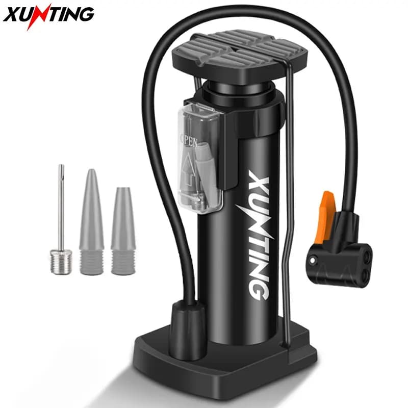 Xunting 140PSI Pompa per bici ad alta pressione AV FV Gonfiatore d'aria portatile Pedale per bicicletta MTB Pompa per bicicletta Accessori per bici