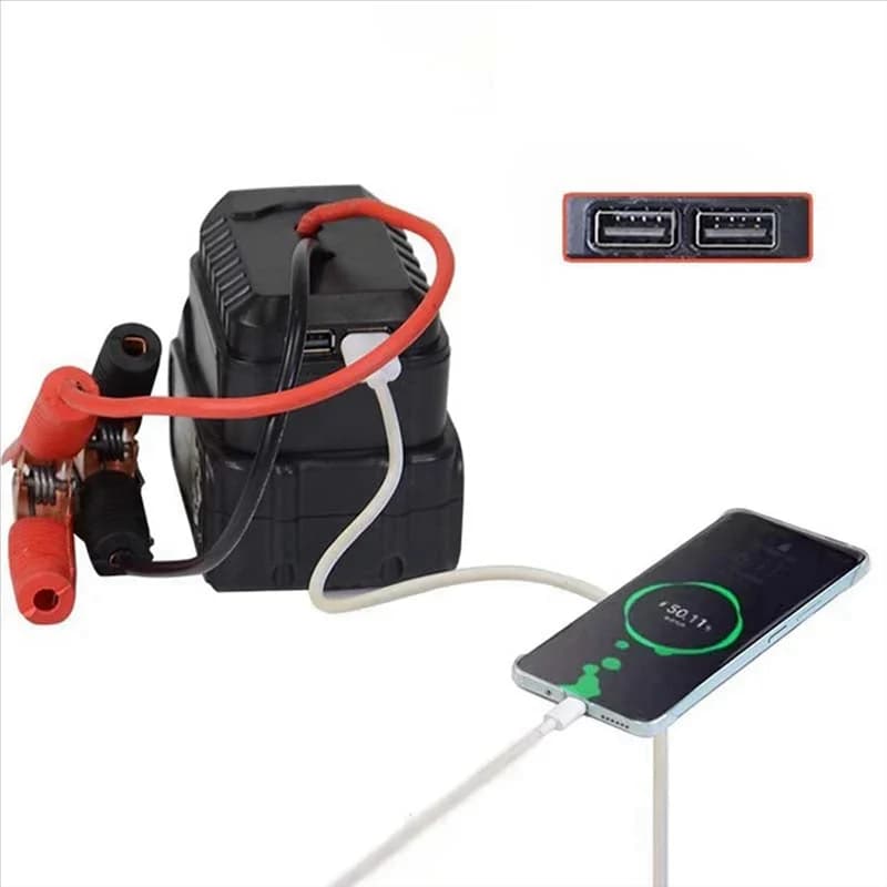 TFORU-Avviatore di emergenza per batteria al litio Booster Cavo adattatore Kit di alimentazione di emergenza Convertitore fai da te con clip