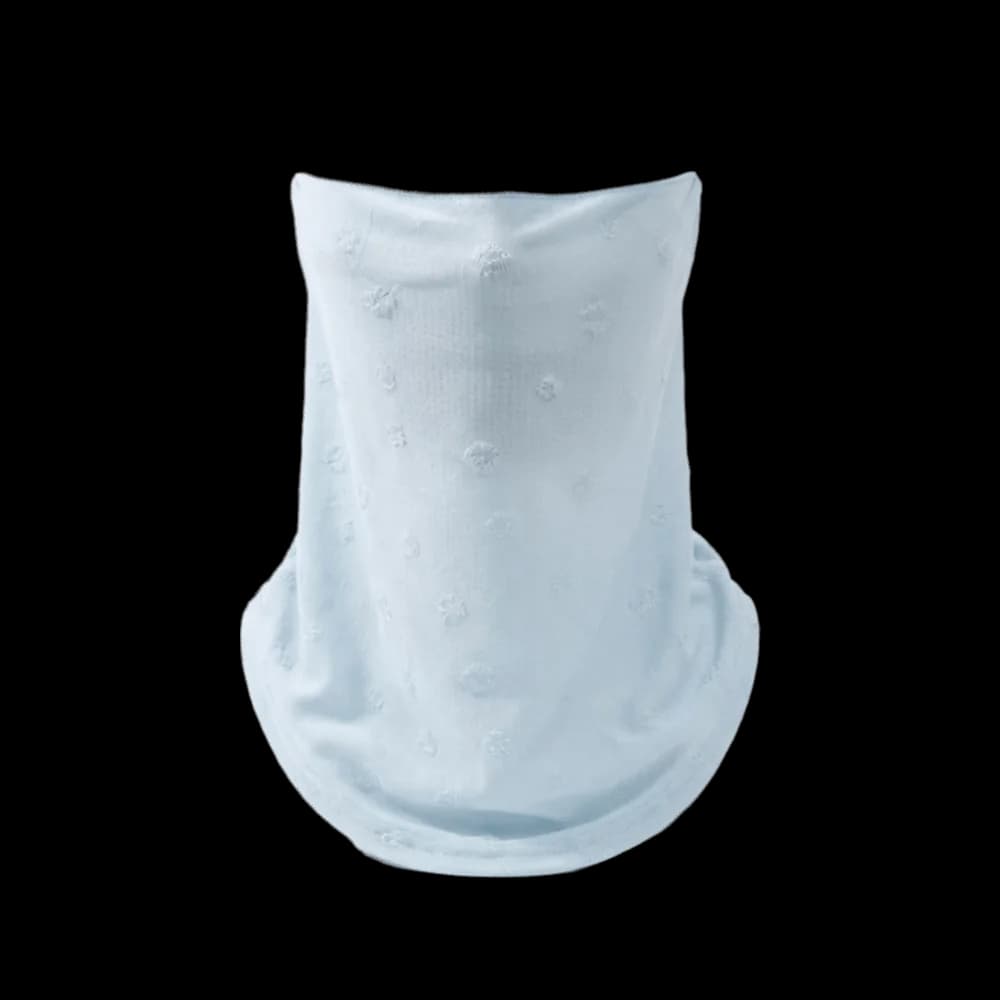 Thin Sun Protection Face Mask Lightweight Nylon Breathable Face Cover Dust Proof Flower Printed Neck Protection Mask