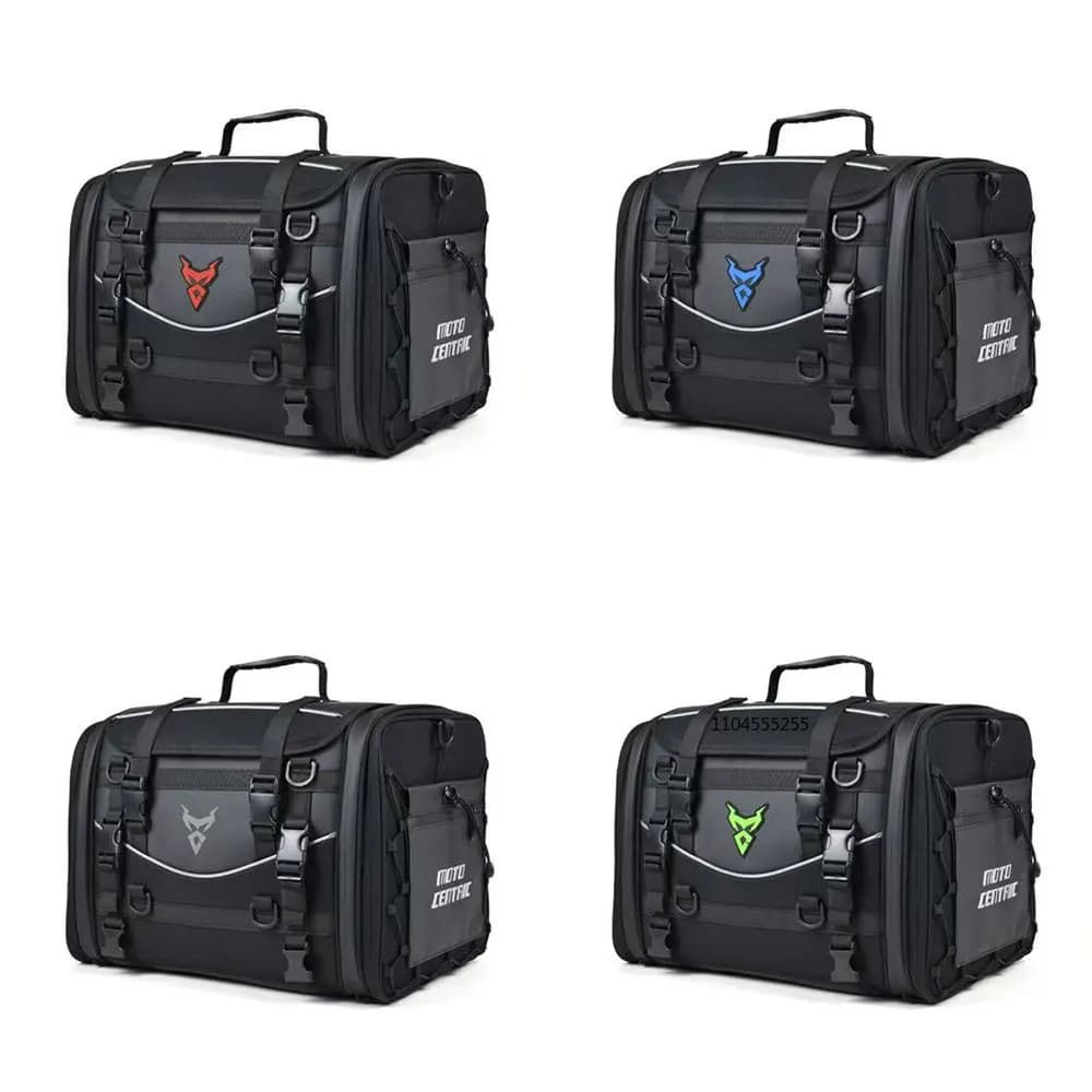 Multifunction Waterproof Motorcycle Bag 35L-50L Rear Tail Saddle Bag Expandable Motorcycle Bag Rider Backpack Motorcycle Rider
