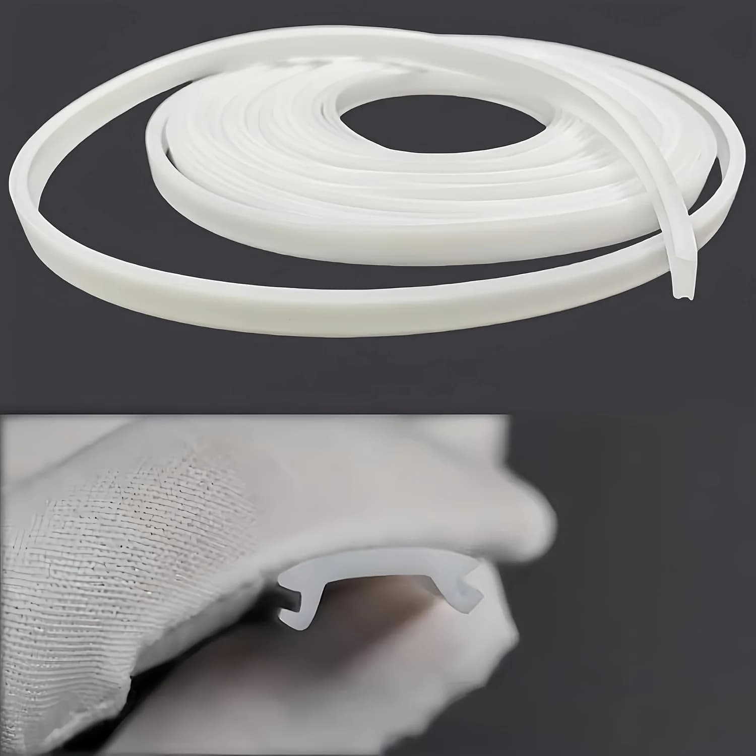 5m/10m silicone LED lampshade, aluminum profile silicone channel diffuser flexible PC lampshade cable, freely installable (15mm)