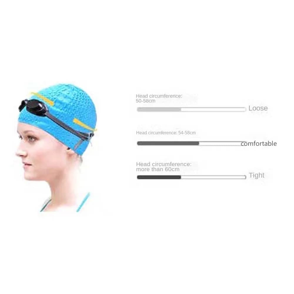 Silicone Swimming Cap Waterproof Flexible Protect Ears Pool Hat Solid Color Wear-resistant Bathing Caps Swim Sports