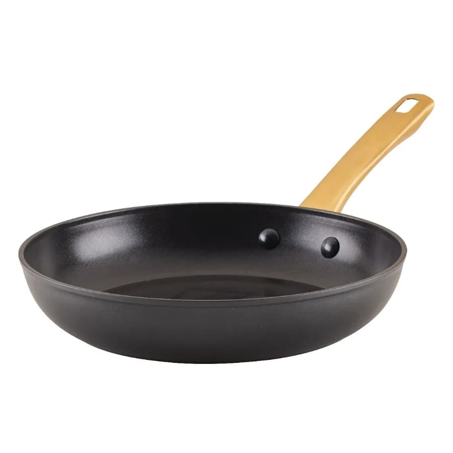 Forged Induction 10 Inch Ceramic Nonstick Frying Pan Dishwasher Safe and Oven Safe to 500°F Black