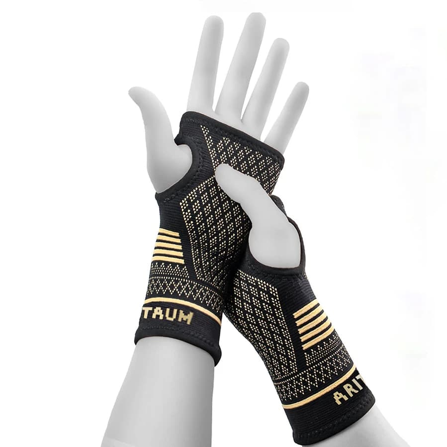 Gym Sports Wristband Wrist Protector Palm Guard Wrist Support Adjustable Wrist Brace Strap Compression Gloves for Carpal Tunnel