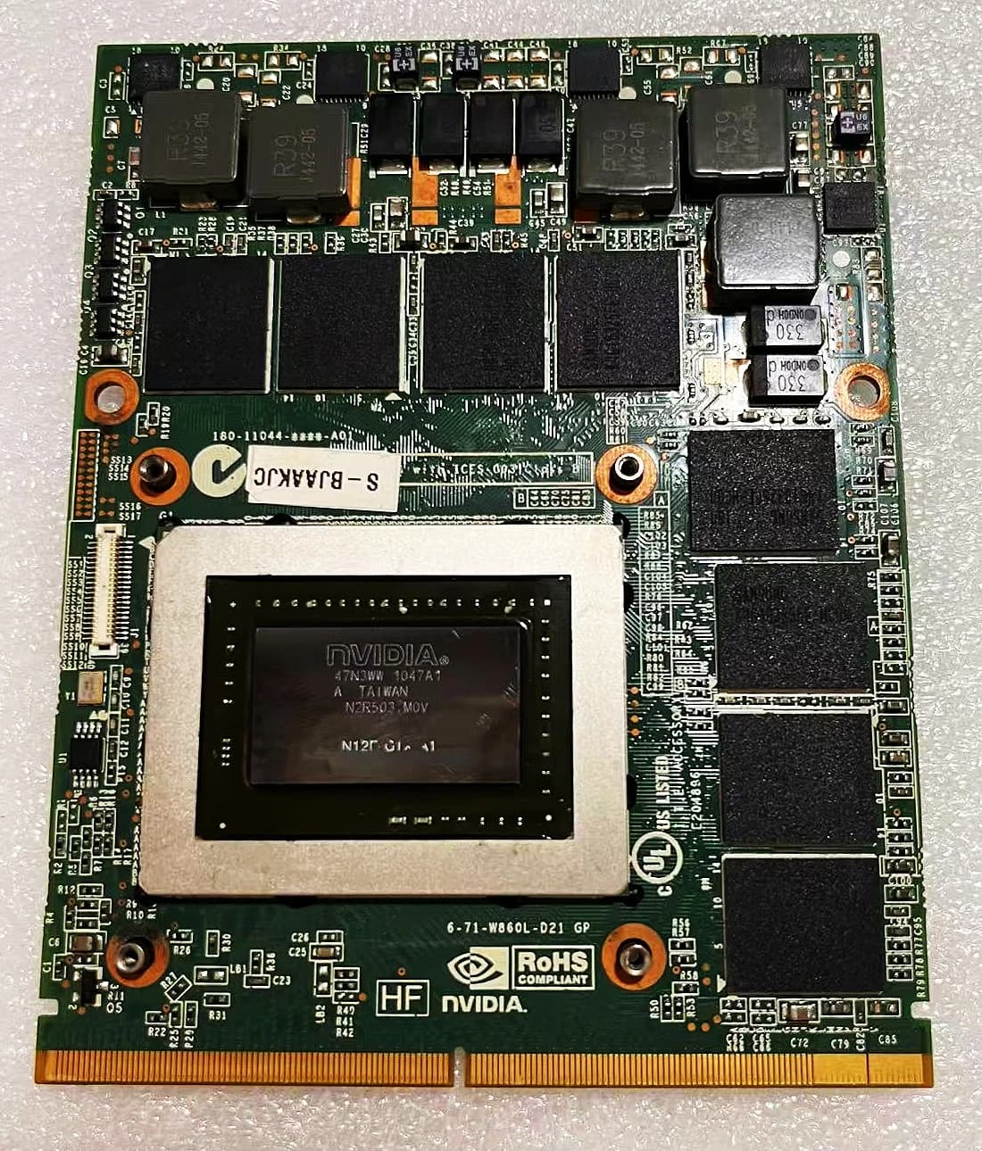 Scheda grafica video GTX 580M GTX580M 2GB GDDR5 MXM 3.0B per Alienware M17x R2 R3 R4