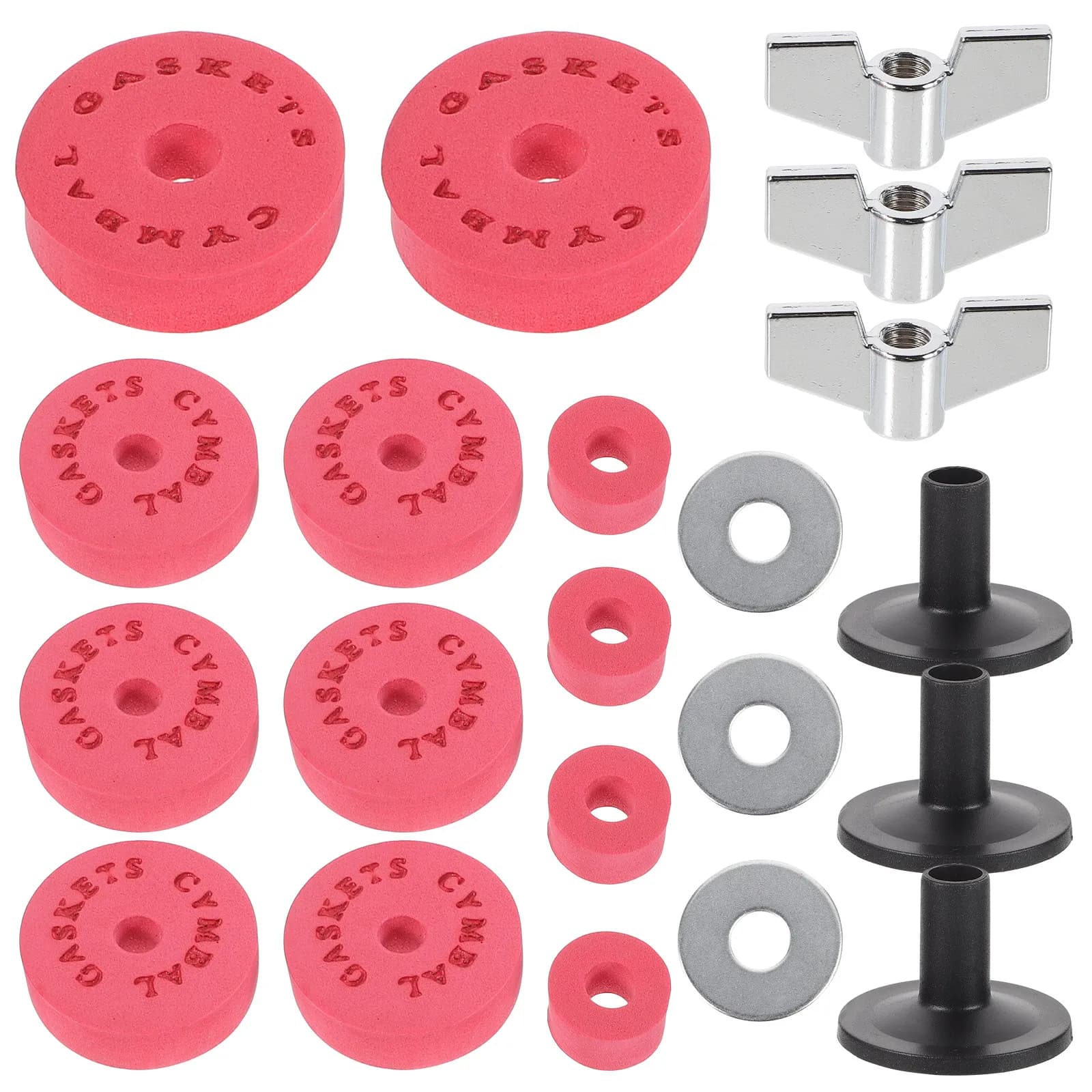 Set di 1 Pad di Ricambio in EVA per Piatti da Batteria con Guarnizione per Tubo di Clutch e Supporto per Prestazioni Professionali con Batteria