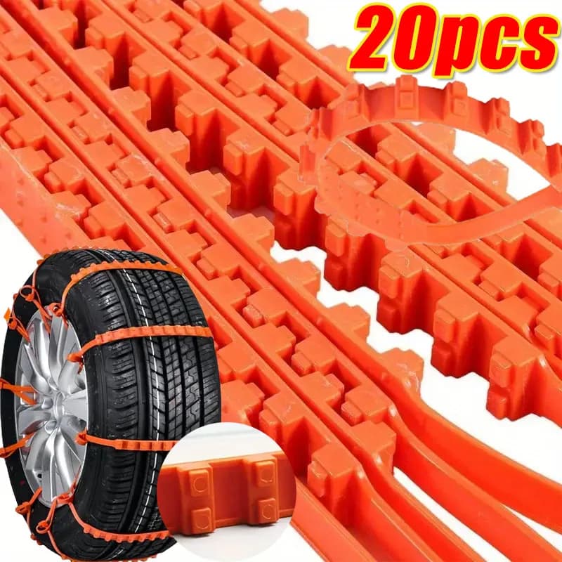10/20pcs Car Tire Chains Winter Snow Anti-Skid Tyre Cable Ties Auto Outdoor Snow Tire Tyre Anti Skid Chain Emergency Accessories