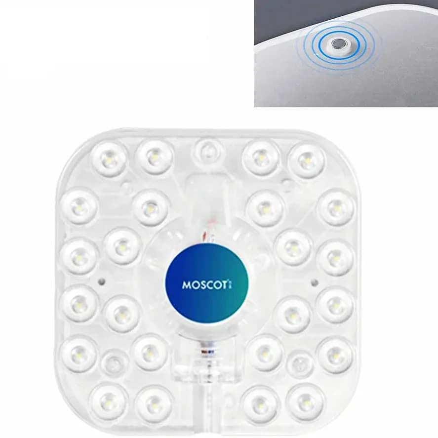 AC220V Modulo LED Sorgente Soffitto 36W 24W 18W 12W PANNELLO ad anello LED Luce quadrata Scheda da soffitto quadrata con magnete