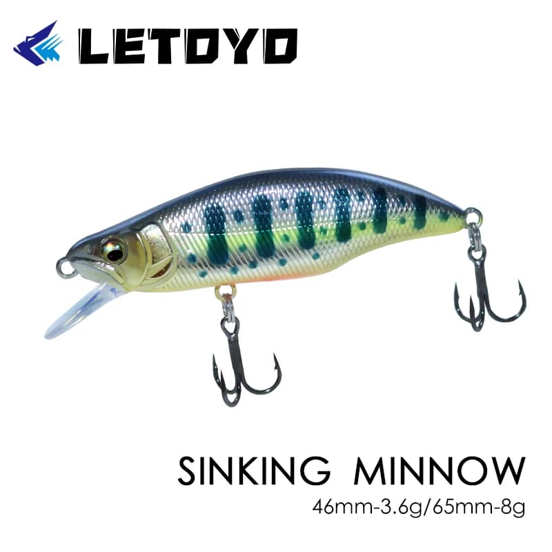 LETOYOSquad Minnow 95mm 14.8g 65mm 6g Esche da pesca SP con sistema di pesatura in tungsteno, colori assortiti, crankbait wobbler.