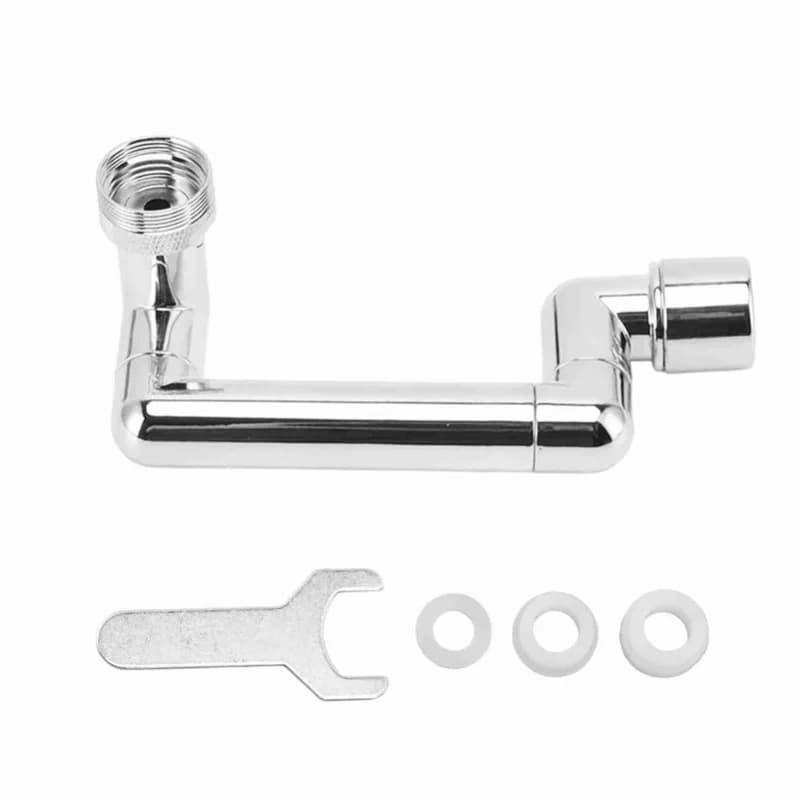 Prolunga per rubinetto Prolunga per rubinetto girevole telescopico in ABS in rame cromato per lavabo da cucina