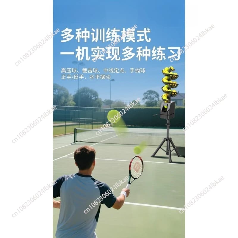 Per il tennis Pickleball Lanciatore di palline universale Macchina per servizio autonomo Alimentatore per palline per allenatore di allenamento solitario