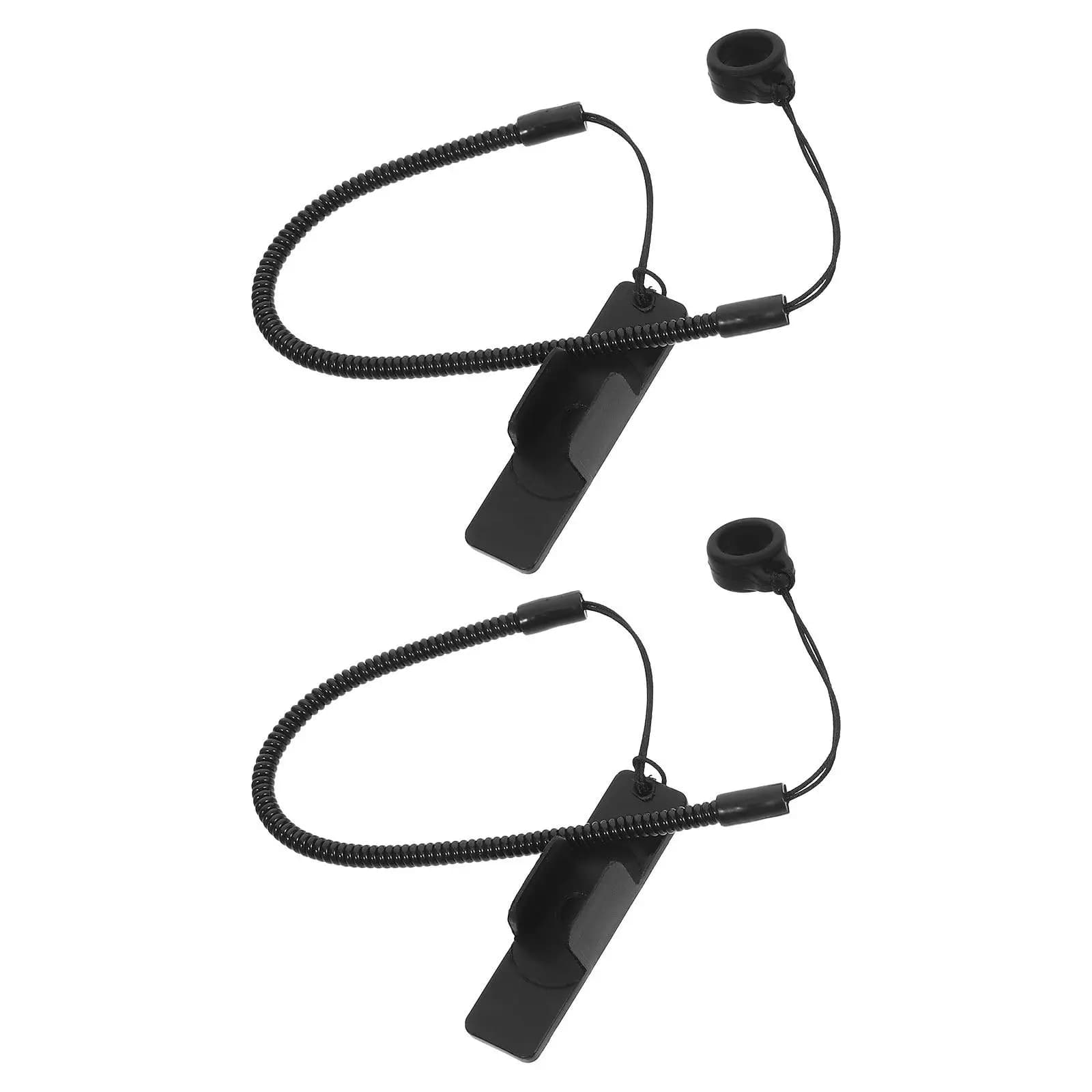 Clip adesiva elastica per penna touch da 2 pezzi e anello in silicone antiscivolo per tablet, touchscreen, disegno, stilo, tether