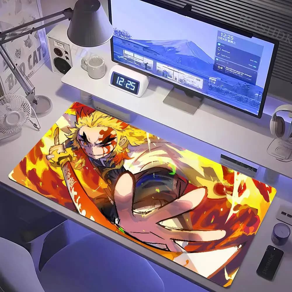 Demon Slayer Demon Slayer Corps Gaming Mouse Pad Large Rubber Keyboard Desk Mat With 2MM Stitched Edge Design