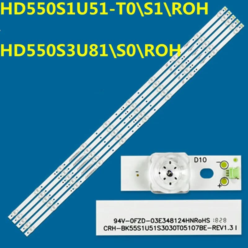 5PCS Striscia di retroilluminazione a LED 55H6E 55H7608 TH-55FX500C LC-55Q7030U LC-55Q7040U LC-55Q7000U L2_E5_BUM_S10_1_R1.0_S18_170_LM41-00604A