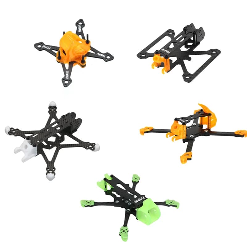 Kit Telaio in Fibra di Carbonio UAngel Angel 1.6/2/2.5/3/3.5 Pollici con Stampa 3D per Droni FPV Freestyle da 1.6-3.5 Pollici