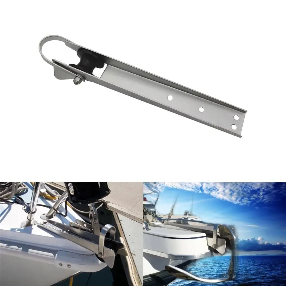 Ruota di Ancoraggio da 390mm in Acciaio Inox 316, Accessori per Barche, Staffa per Ancora Autolanciante Resistente