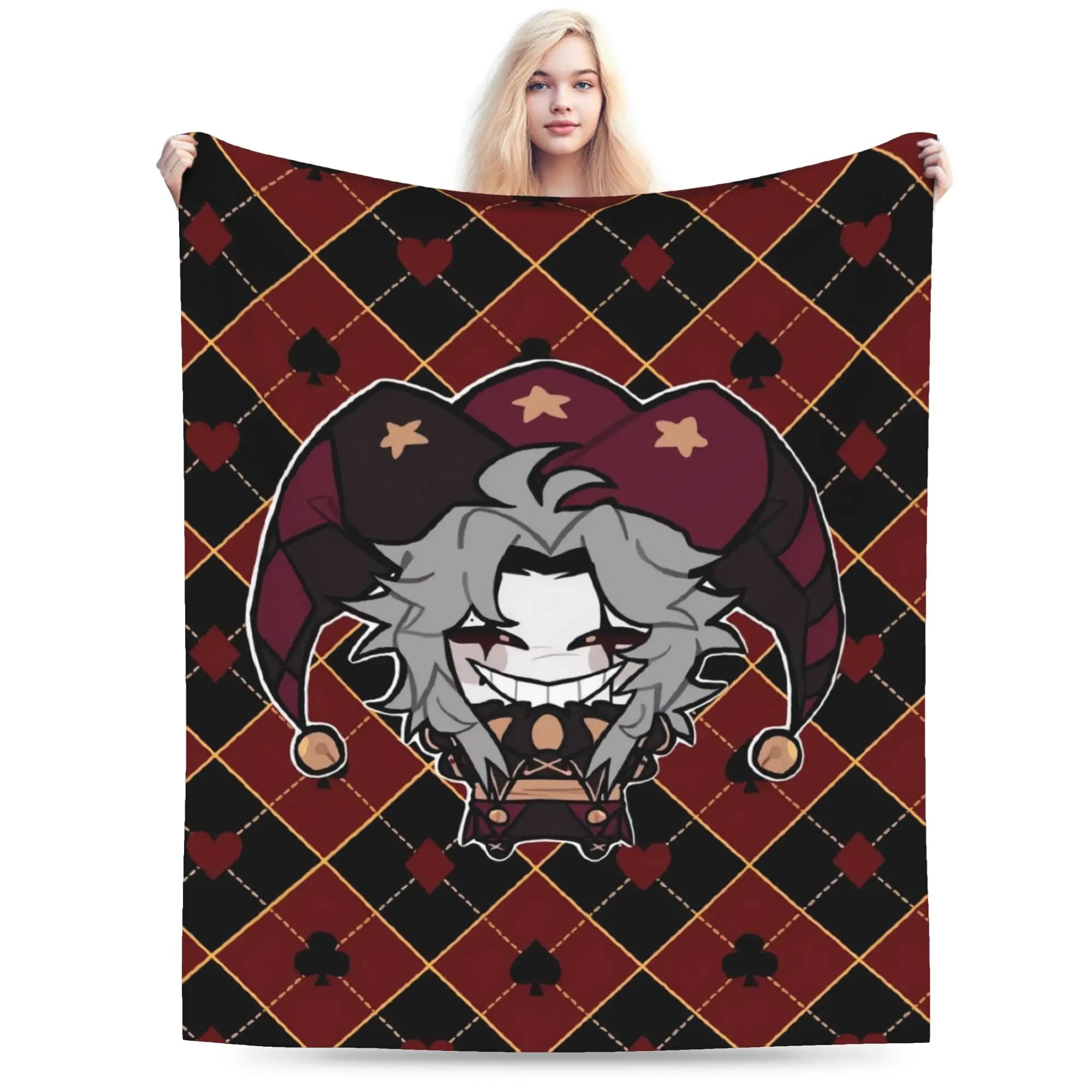 Coperte Morbide e Calde The Freak Circus per Ragazze e Ragazzi, Plaid in Peluche, Copriletto Soffice per Soggiorno, Copridivano in Flanella