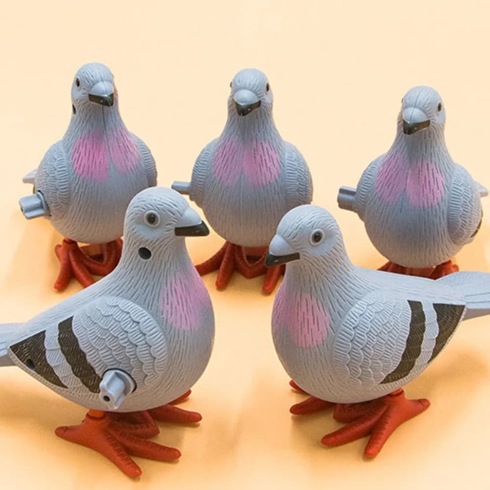 Baby Wind Up Toys Cute Jumping Pigeon Clockwork Toy Funny Simulation Animal Kids Educational Toys Kids Girls Gift