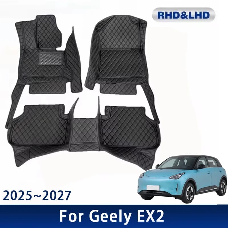 Car mats for Geely EX2 Xingyuan Proton eMas 5 E22H 2025 2026 2027 Carpets for waterproof cars Interior accessories for carpets