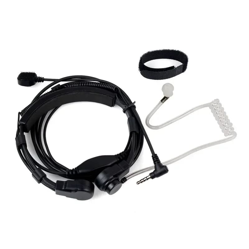 Estensibile Gola Microfono Tubo D'aria Auricolare Walkie-talkie Laringofono Auricolare Per Yaesu Vertex VX-3R 5R VX3R 210 FT60R Radio
