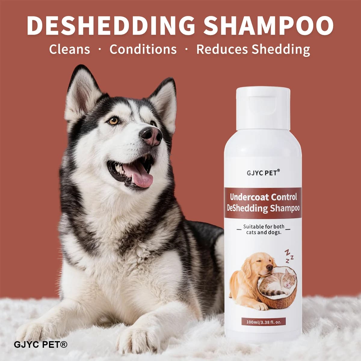 Shampoo Antidistricante per Cani e Gatti - Olio di Cocco e Argan, Cheratina che Rinforza il Pelo, Riduce la Perdita di Pelo, Pantenolo Idratante, Sicuro per Tutti