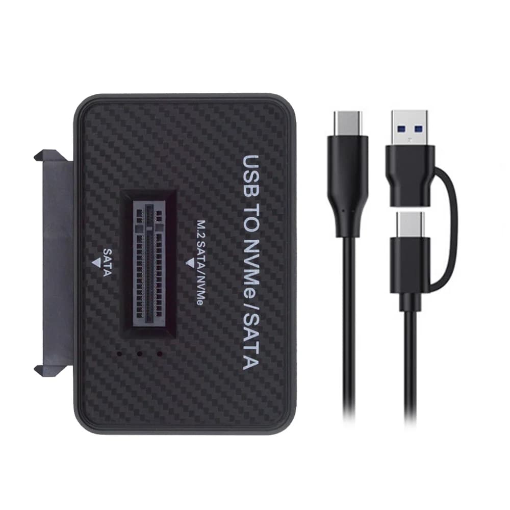 Docking Station USB 3.0 Type-C per SSD NVME M-key NGFF M.2 e SATA da 2,5 Pollici, Case Verticale PCBA Esterno