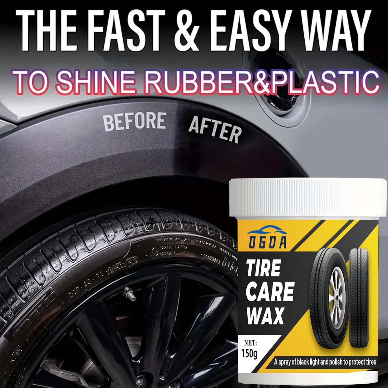Rivestimento per lucentezza dei pneumatici Tipo di auto Smalto per cera Agente lucido Tipo di protezione a lunga durata Lucidatore per crema lucida Rinnovatore di pneumatici per auto
