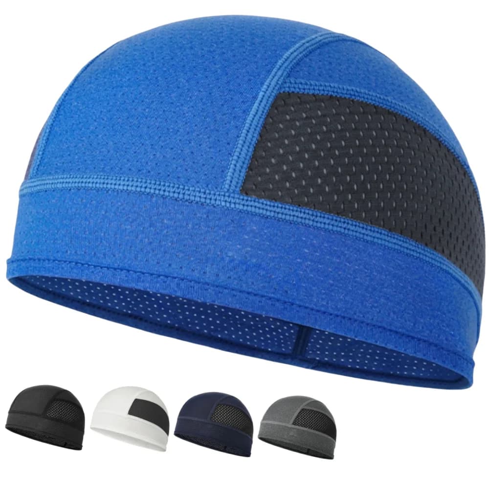 Berretto con fodera per casco leggero e traspirante in rete Cappello da ciclismo Cappellini sportivi Copricapo Escursionismo, ciclismo, moto, caschi da sci Beanie