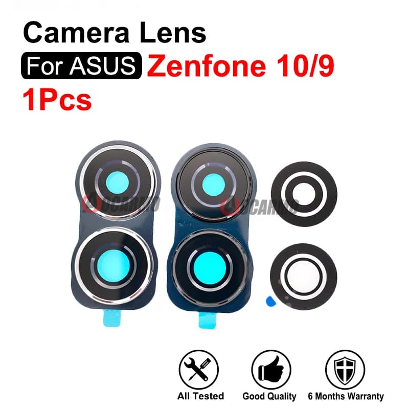 Lente della fotocamera posteriore bianca e nera con parti di ricambio per il telaio per Asus Zenfone 10 9 11 Ultra