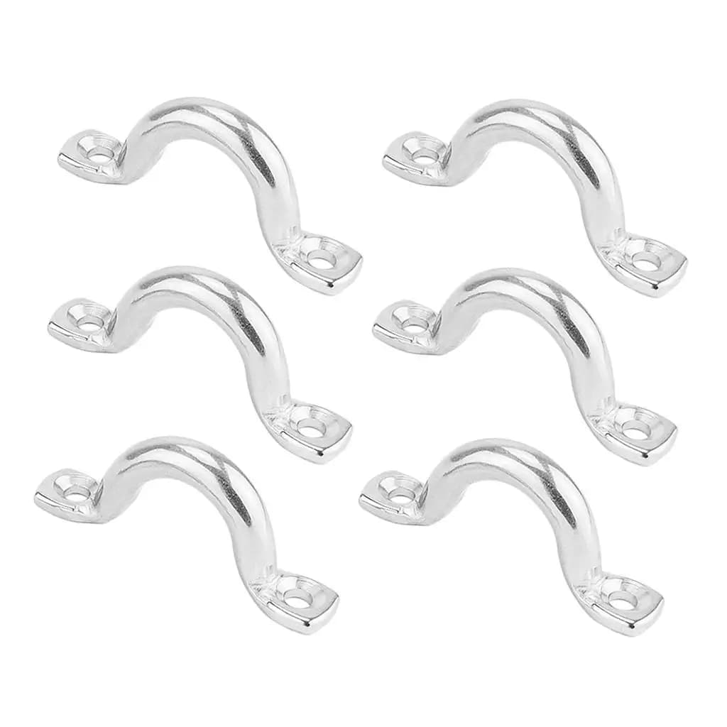 Occhiello per pad per barca da 6 pezzi da 5 mm, anelli per ponte per kayak in acciaio inossidabile con ancoraggio per corda di legare