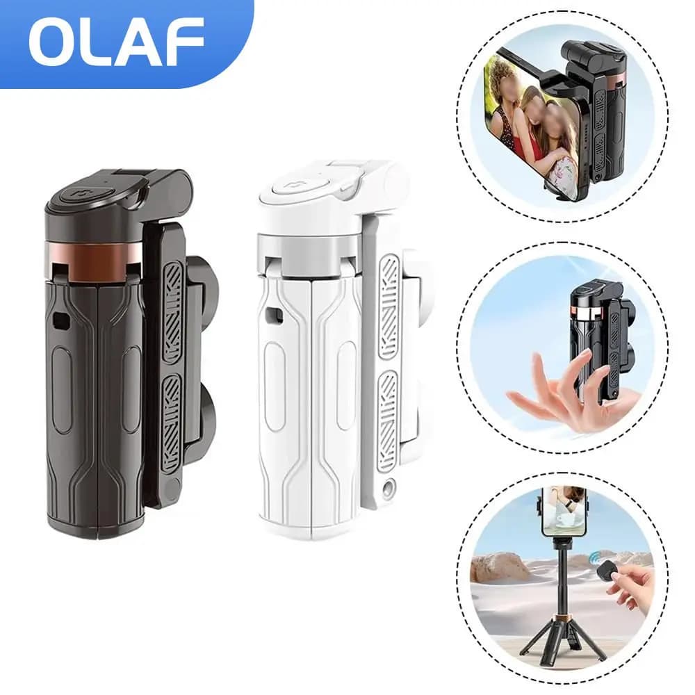 Mini telecomando Bluetooth portatile selfie stick supporto per telefono registrazione video in diretta fotografia treppiede da viaggio telefono selfie stick