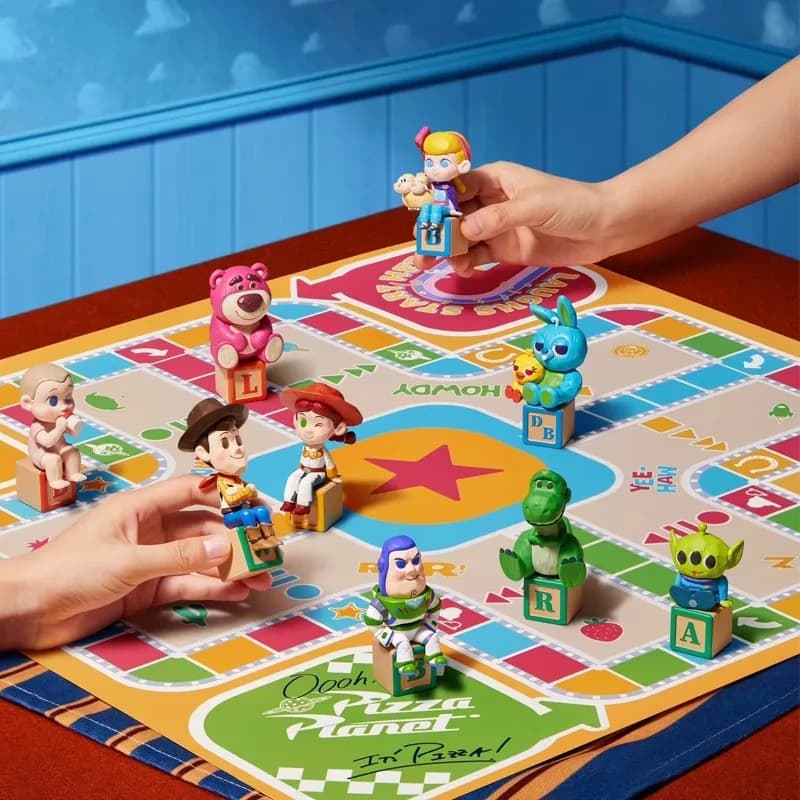 Originale Pixar Toy Story Edizione del 30° anniversario Edizione commemorativa Ludo Flying Chess Blind Box Decorazione del desktop Regalo