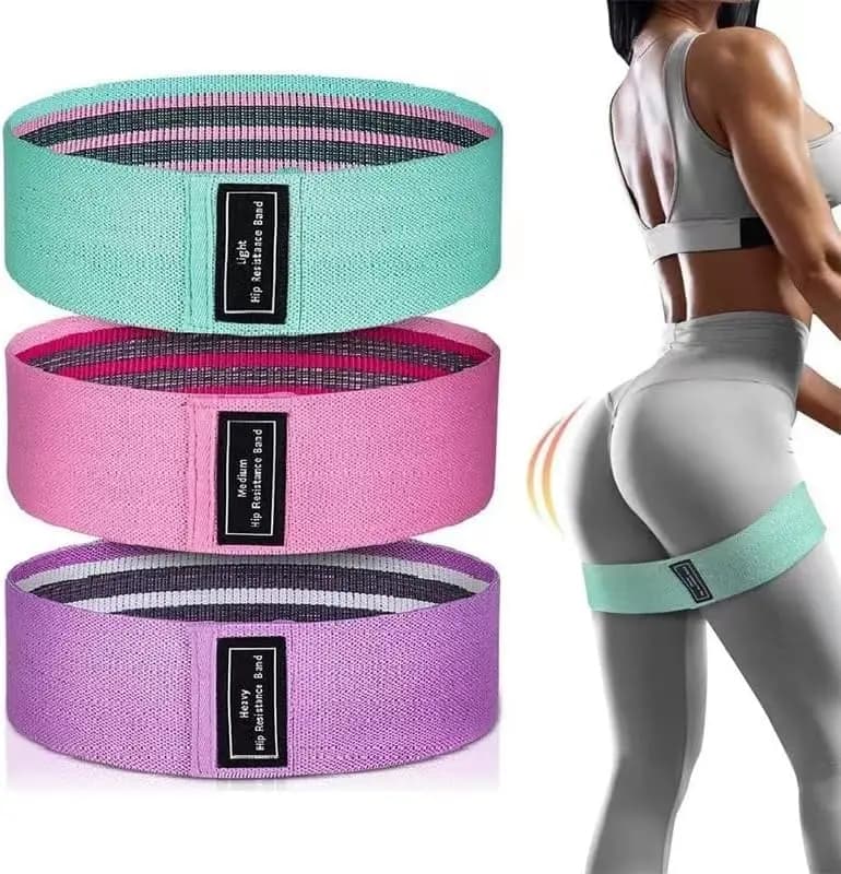 Strength, exercise bands and training for women and men, 3 sets of elastic bands for legs with boot, flexible bands for pilates