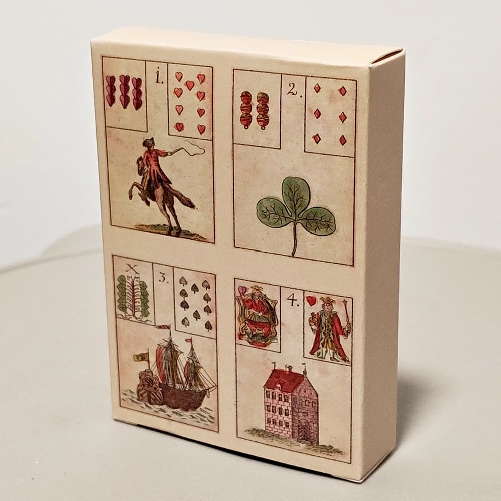 Carte Oracolo Ur-Lenormand - (Il Gioco della Speranza) - Mazzo di divinazione vintage del XVIII secolo 9*6 cm - Set di 36 carte per la predizione del futuro