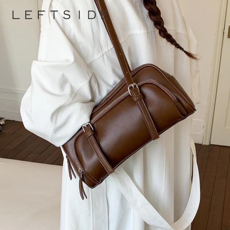 Women's Small PU Leather Barrel Crossbody Bag Retro Fashion Daily Dating Shoulder Tote Bags 2026 New Trend Hadnbags and Purses