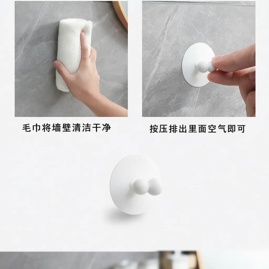 Suction Cup Toothbrush Holder Bathroom Organizer Rack Wall Mounted Storage Shelf For Toothpaste Facial Cleanser Accessories