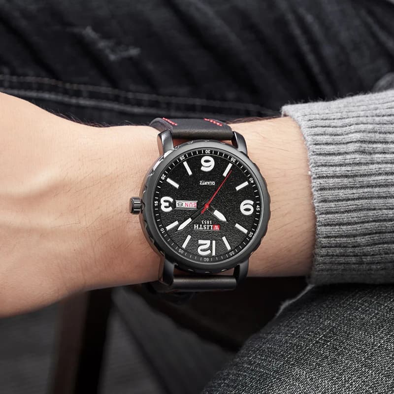 Men's Watch Men's Watch with Fashionable Night Light Quartz Wrist Watch Casual Working Watch Men's Watch Waterproof Sports Watch