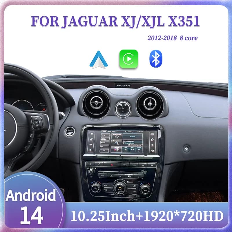 10.25 "Per Jaguar XJ XJL X351 2012-2018 Android 14 GPS Radio Lettore Multimediale Senza Fili Carplay Auto Originale Auto OEM Menu
