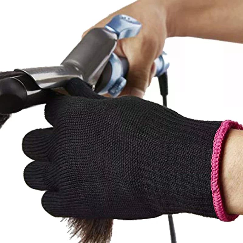 1 Pezzo Nuovo Guanto Bifacciale Resistente al Calore per Parrucchieri, per Stiratura e Arricciatura dei Capelli, Guanto da Salone per lo Styling