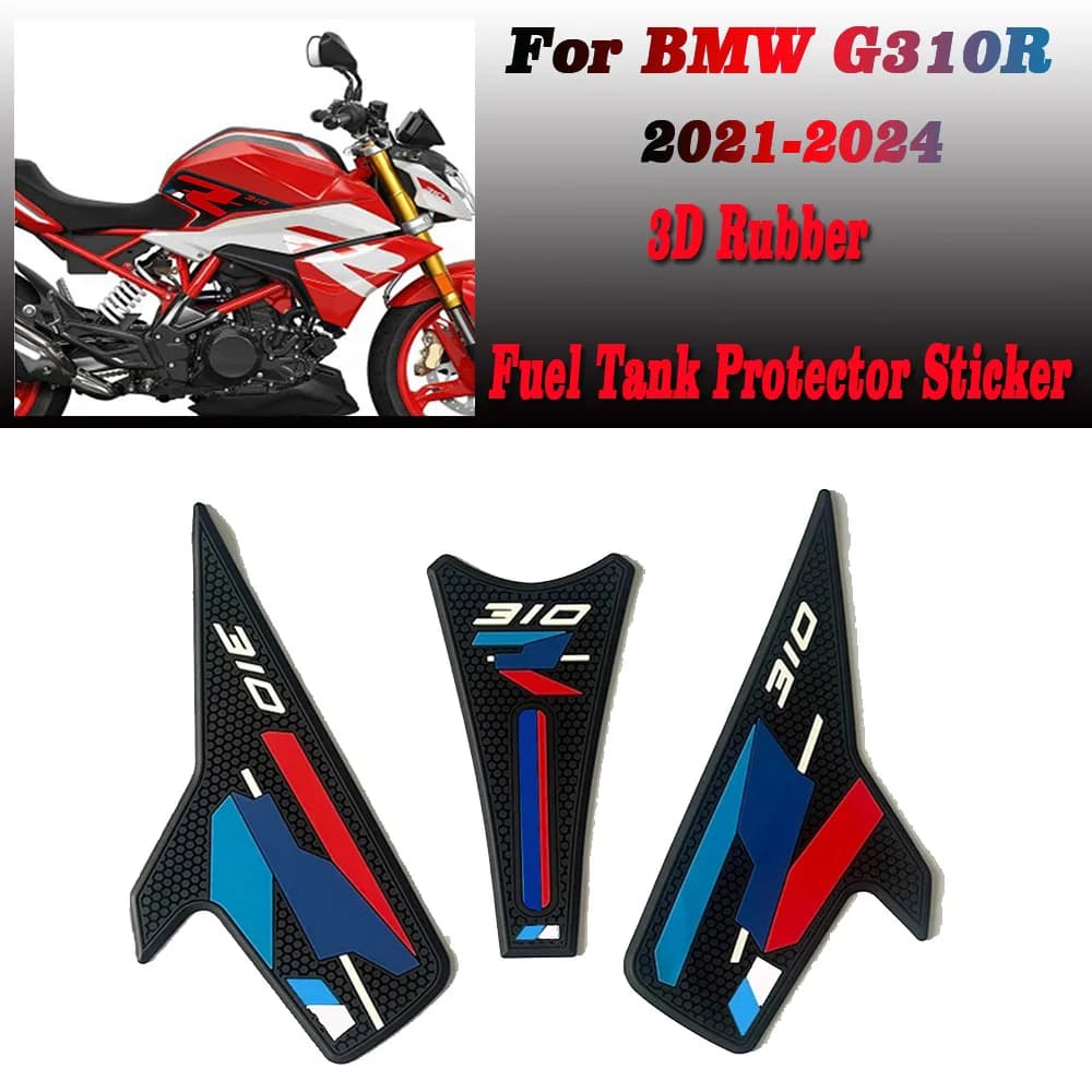 2021-2024 Motorcycle Non-slip Side Tank Knee Pads Set Grip Anti Slip Fuel Tank Pad Protection Stickers For G310R G 310 R