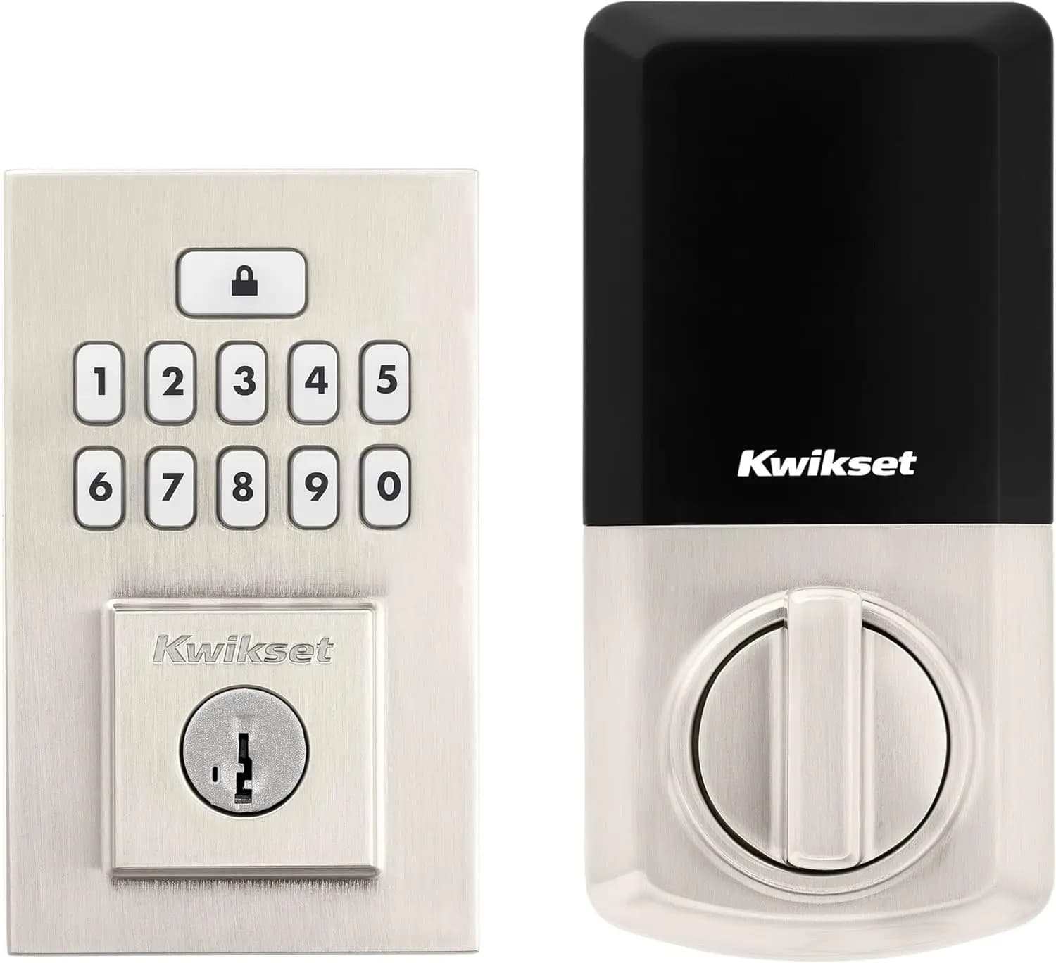 Serratura Elettronica Intelligente Senza Chiave con Tastierino, Blocco Automatico, Codici Personalizzabili, Sicurezza Avanzata in Nichel Satinato