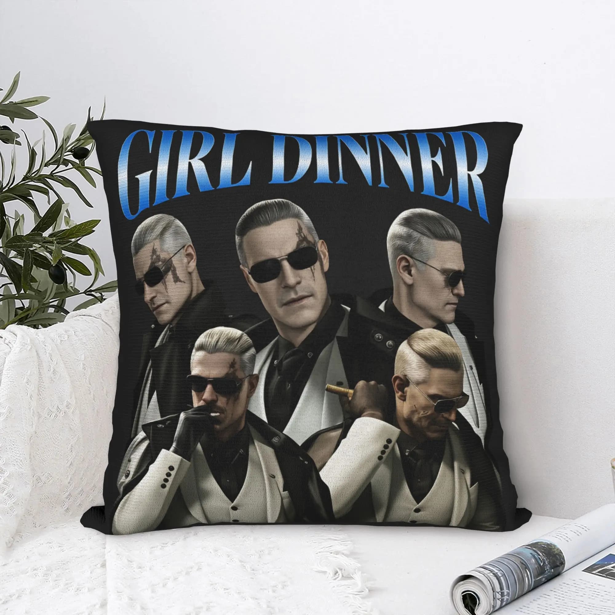 Fodera per cuscino Game Villain Albert Wesker, comoda fodera per cuscino, divertente federa per divano, camera da letto, decorazioni per la casa