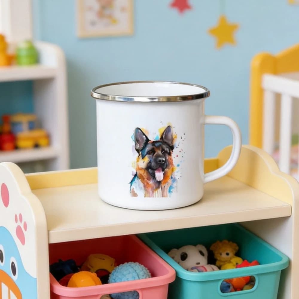 Funny Coffee Cups German Shepherd Print Mug Tea Cup Mug Beer Original Mugs Drinkware Travel Cute Unusual Breakfast Beautiful Bar