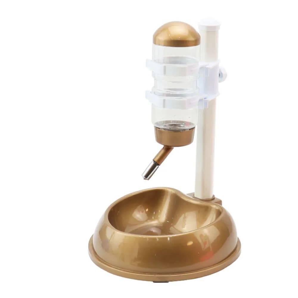 Dispenser d'Acqua Sollevabile per Animali Domestici, Ciotola Automatica Regolabile 2 in 1 con Fondo Antiscivolo e Antigoccia